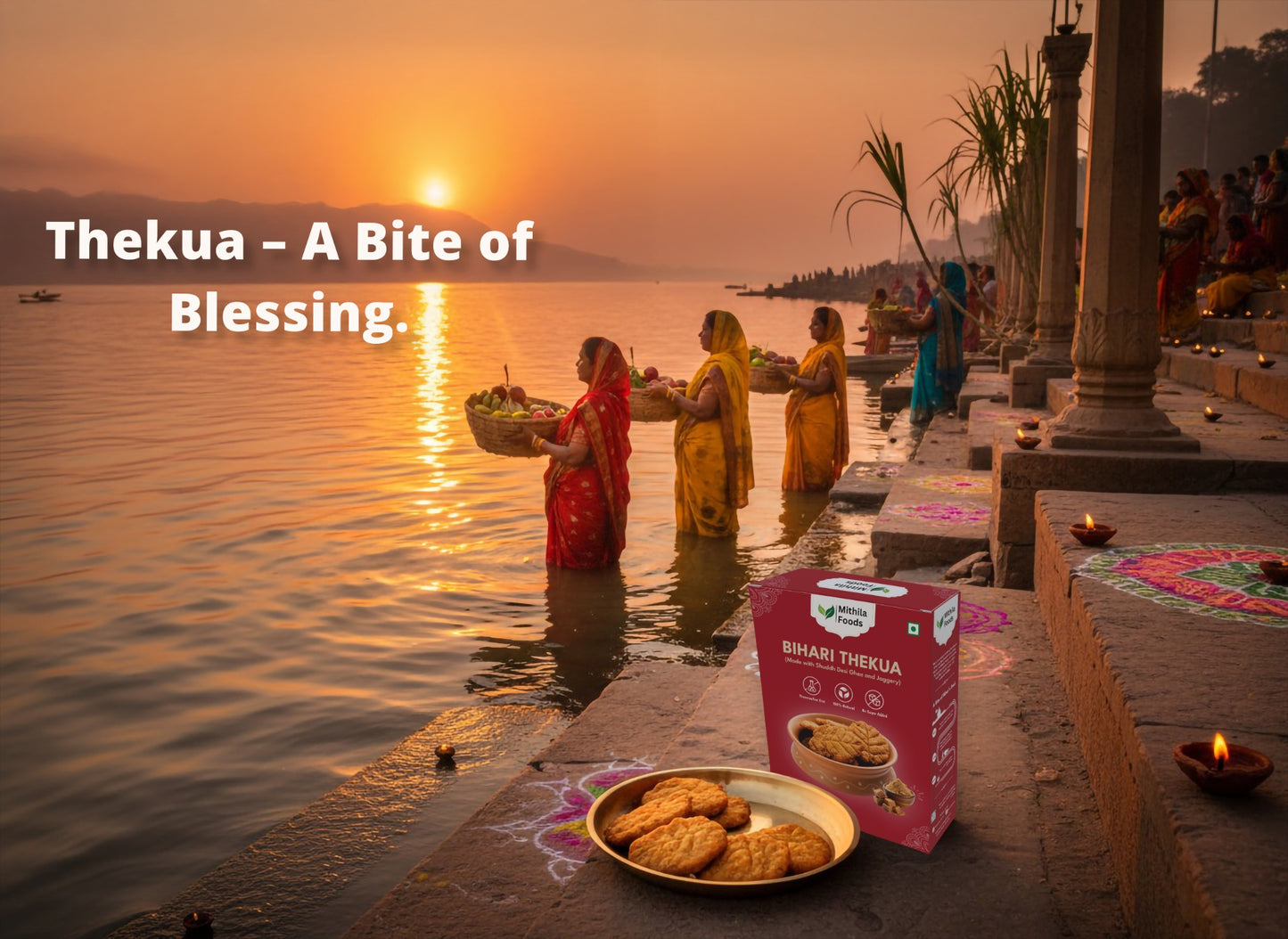 Authentic Bihari Thekua with Jaggery & Shuddh Desi Ghee | Chhath Puja Prasad