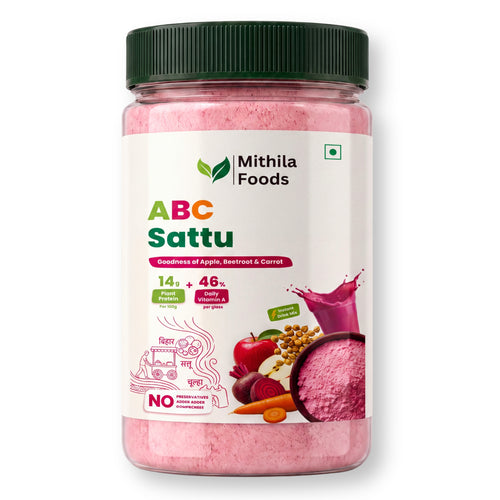 ABC Sattu | Apple Beetroot Carrot Sattu Powder | Protein + Detox + Skin Glow + Stamina