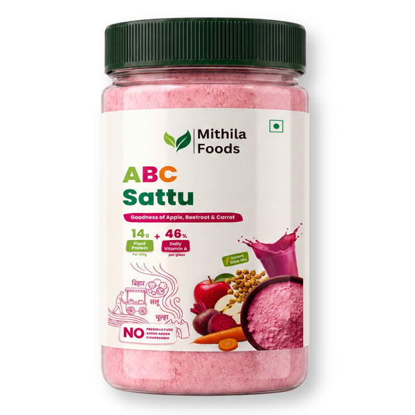 ABC Sattu | Apple Beetroot Carrot Sattu Powder | Protein + Detox + Skin Glow + Stamina