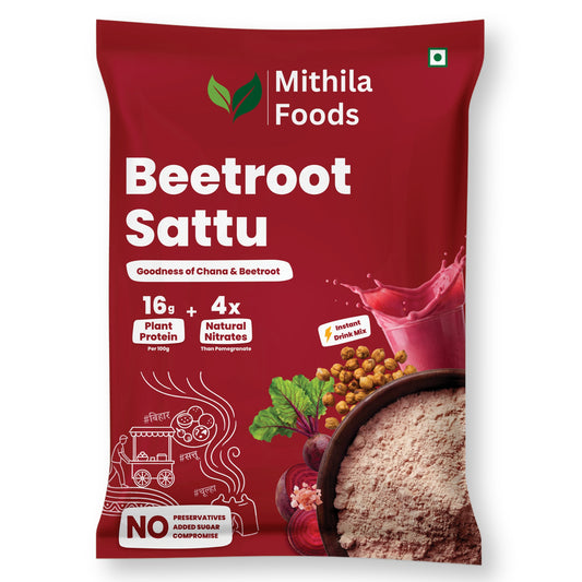 Beetroot Sattu | Ready To Drink High Protein Superfood Mix