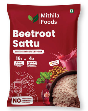 Beetroot Sattu | Ready To Drink High Protein Superfood Mix