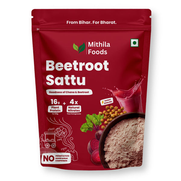 Beetroot Sattu | Ready To Drink High Protein Superfood Mix