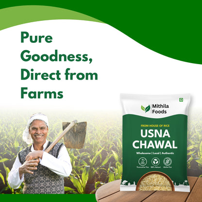 Authentic Usna Chawal - Parboiled Rice | Low GI, Easy to Digest