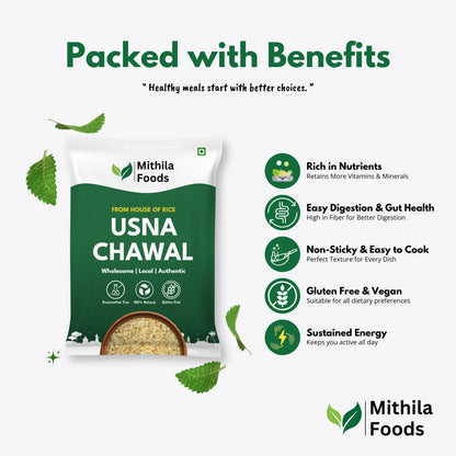 Authentic Usna Chawal - Parboiled Rice | Low GI, Easy to Digest