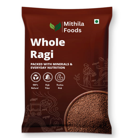 Unpolished Whole Ragi (Finger Millet/Nachni/Mandua/Kezhvaragu/Ragulu)