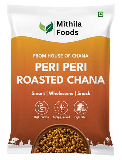 Peri Peri Roasted Desi Chana | Whole with Skin | High Protein SMART Snack