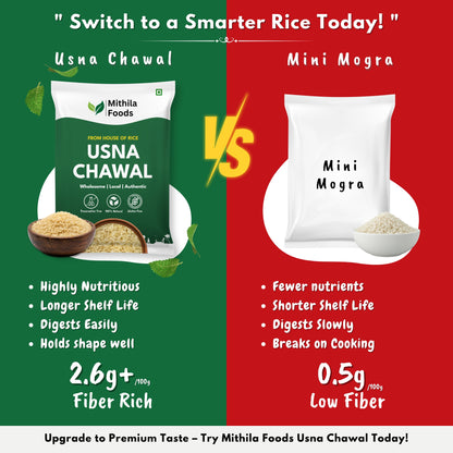 Authentic Usna Chawal - Parboiled Rice | Low GI, Easy to Digest